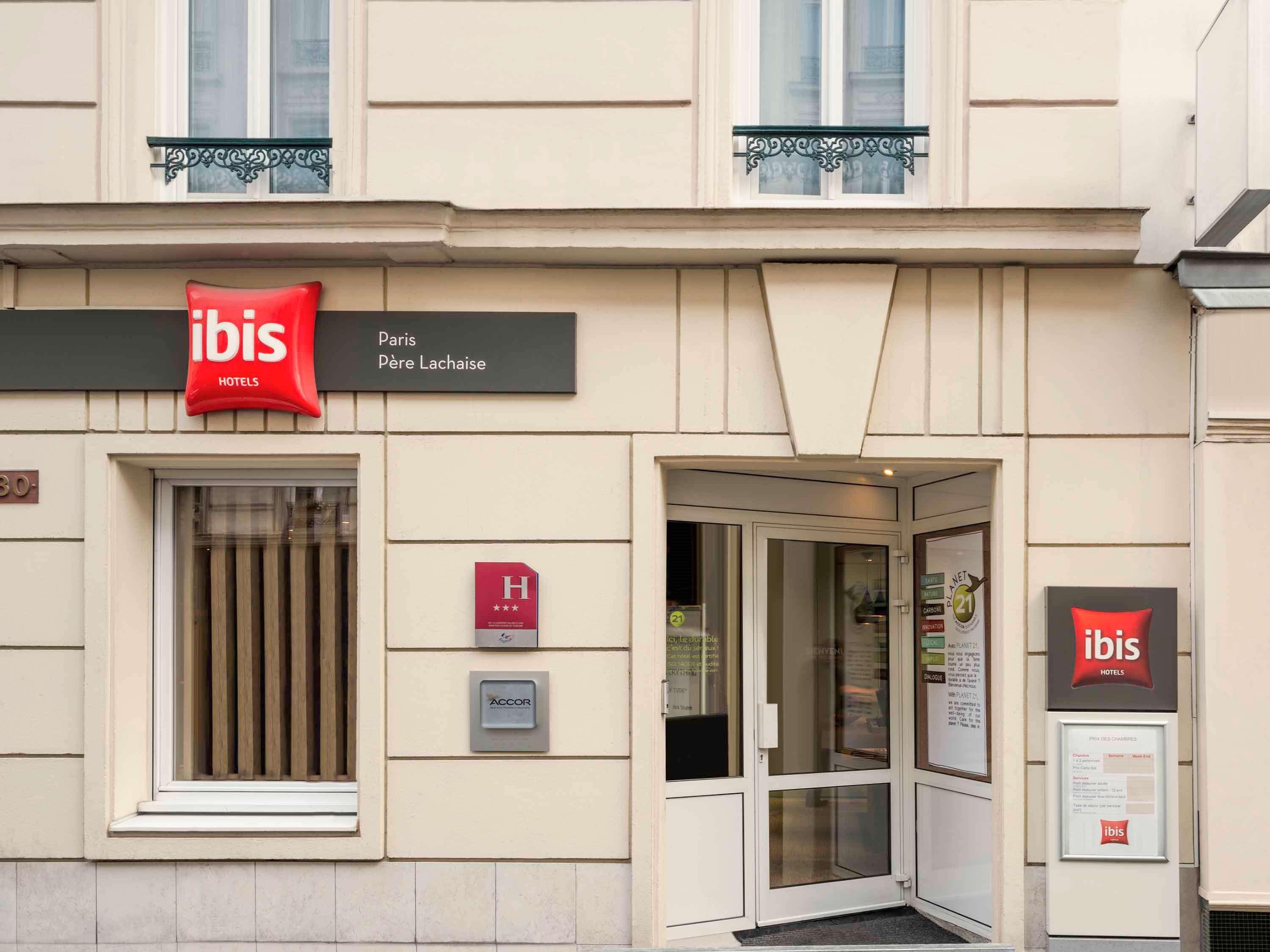 Ibis Paris Pere Lachaise Buitenkant foto